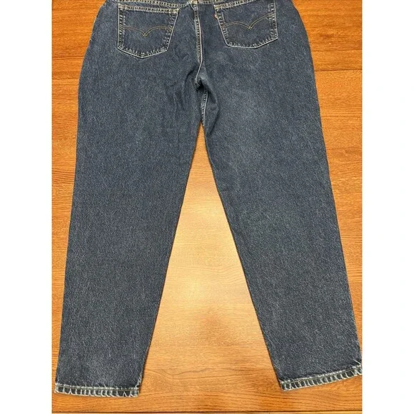 Levi's 550 Jeans Size 24L Plus Hi Rise Relaxed Tapered Blue 100% Cotton - Picture 8 of 11